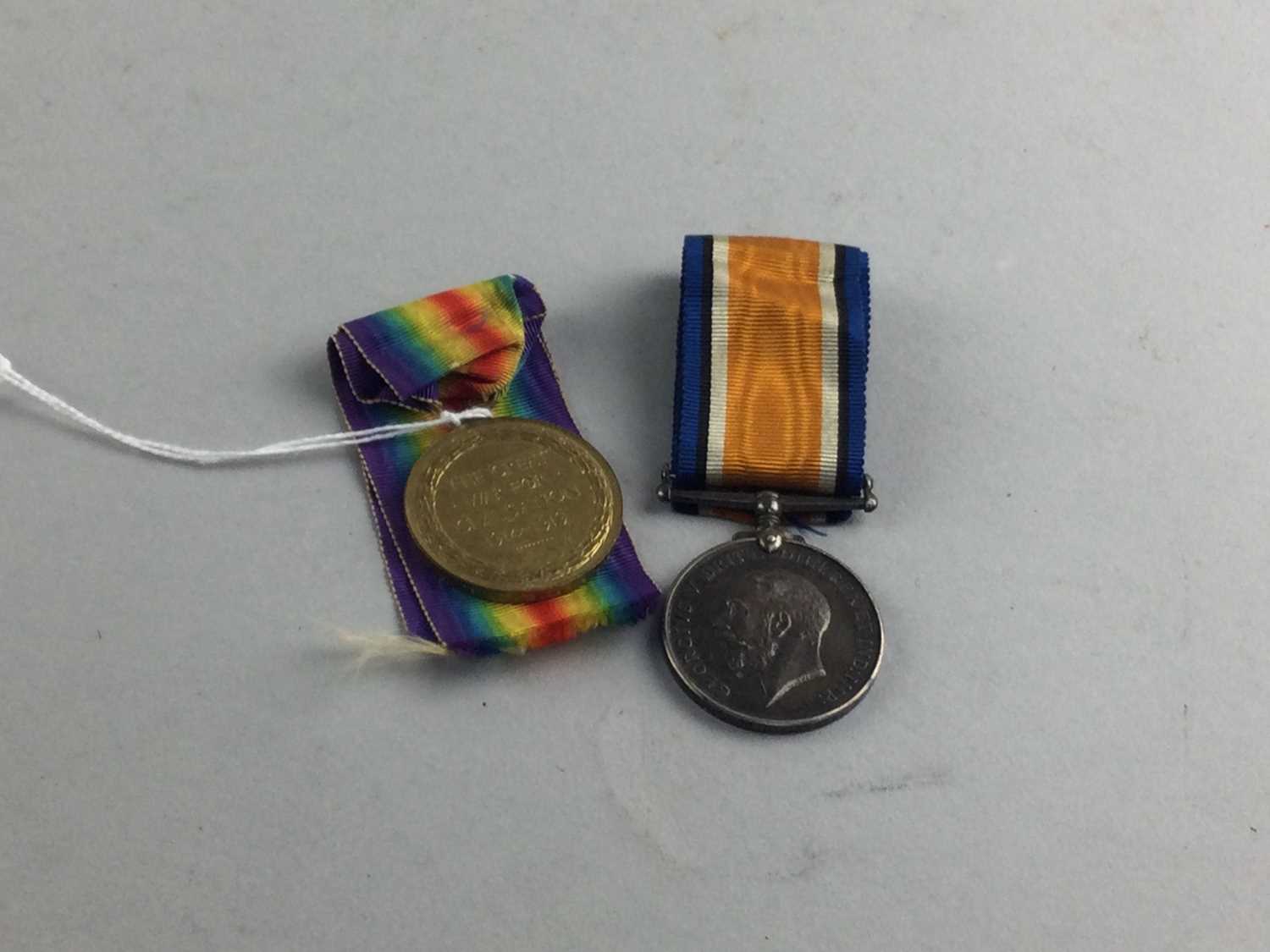 Lot 44 - A TWO WWI SERVICE MEDALS