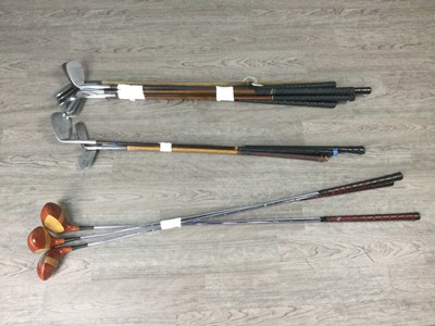 Lot 1745 - A COLLECTION OF VINTAGE GOLF CLUBS