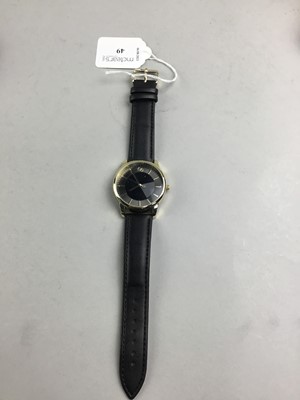 Lot 49 - A GENT'S MAPPIN & WEBB BI-METAL WRIST WATCH AND ANOTHER WATCH
