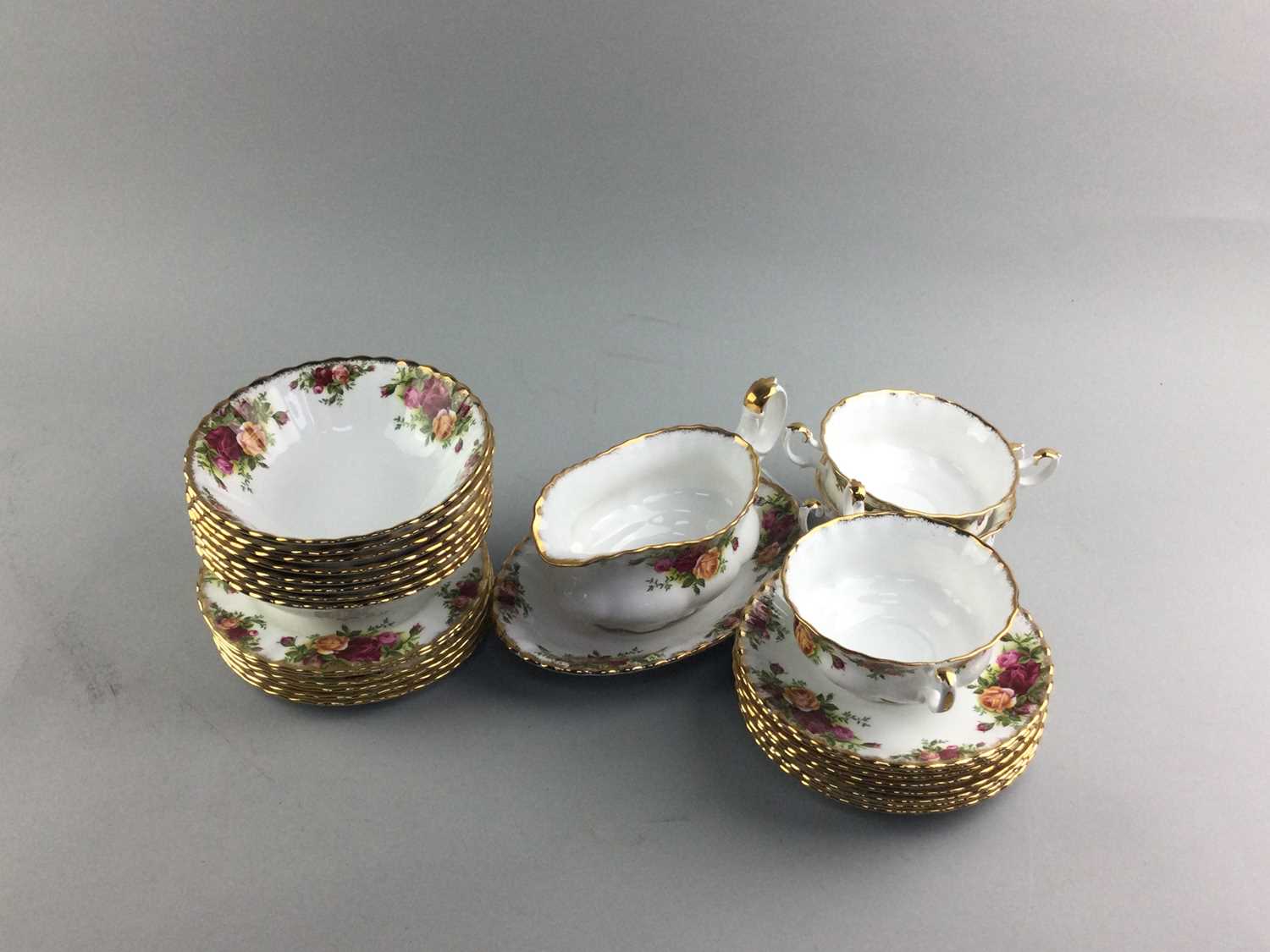 Lot 12 - A ROYAL ALBERT OLD COUNTRY ROSES PATTERN PART TEA SERVICE