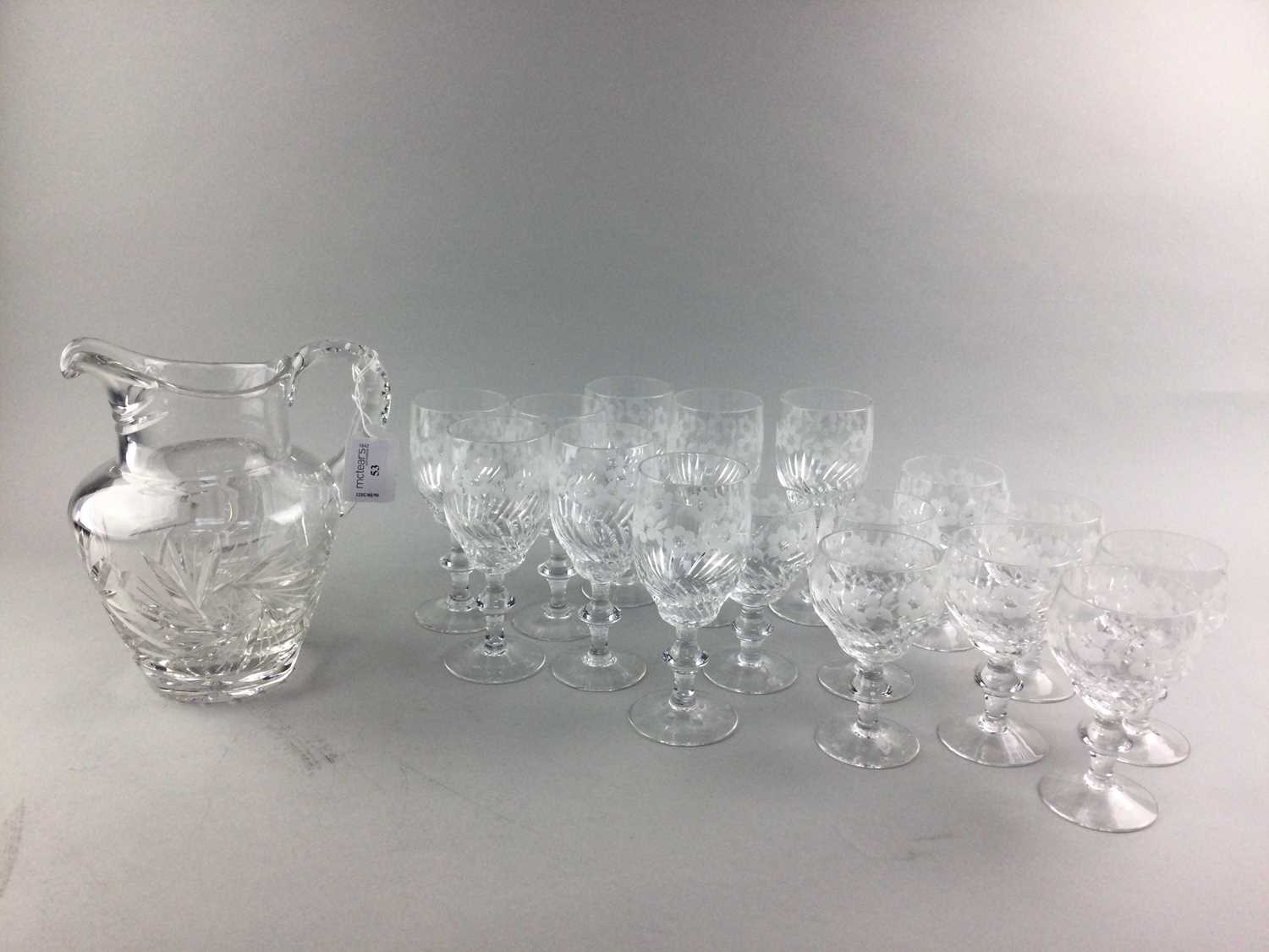 Lot 53 - A LOT OF CRYSTAL WARE