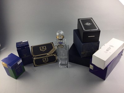 Lot 8 - A LOT OF BOXED CRYSTAL INCLUDING EDINBURGH AND CAITHNESS