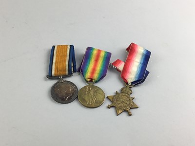 Lot 13 - A WWI SERVICE MEDAL GROUP