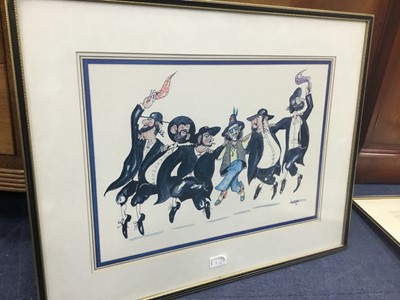 Lot 9 - A PRINT AFTER ARTHUR BRADBURY AND TWO OTHER PRINTS