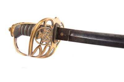 Lot 1418 - A LATE 19TH CENTURY INFANTRY OFFICER'S SWORD