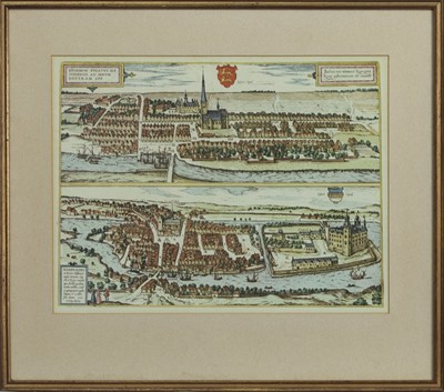 Lot 320 - A FRAMED MAP