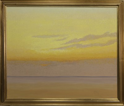 Lot 548 - GOLDEN SKIES, AN OIL BY JOCK MACINNES