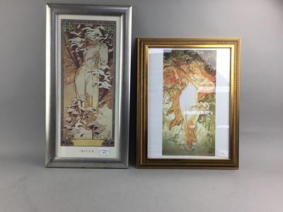 Lot 147 - A LOT OF TWO COLOUR PRINTS AFTER MUCHA