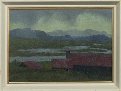 Lot 6 - ACHMORE, ISLE OF LEWIS, AN OIL BY ROBERT SAWYERS