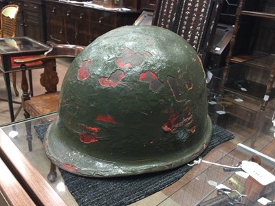 Lot 1443 - AN EARLY TO MID-20TH CENTURY M1 TYPE HELMET