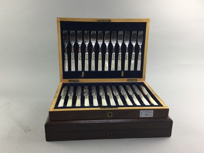 Lot 162 - A LOT OF TWO CANTEENS OF CUTLERY