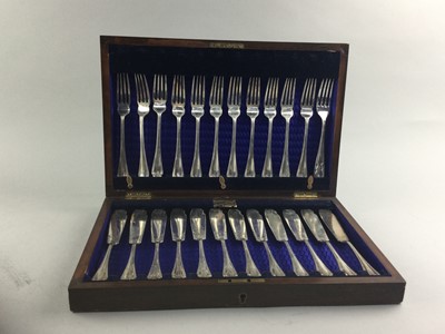 Lot 162 - A LOT OF TWO CANTEENS OF CUTLERY