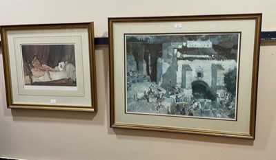 Lot 180 - A LOT OF TWO FRAMED WILLIAM RUSSELL FLINT PRINTS