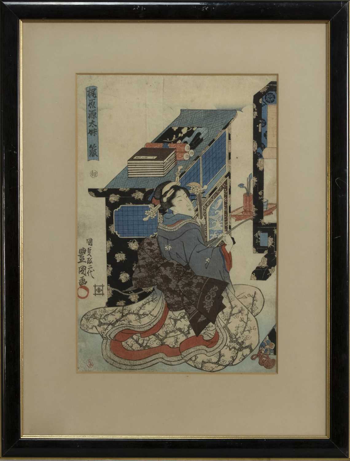 Lot 1666 - A LATE 19TH/EARLY 20TH CENTURY JAPANESE WOODBLOCK PRINT