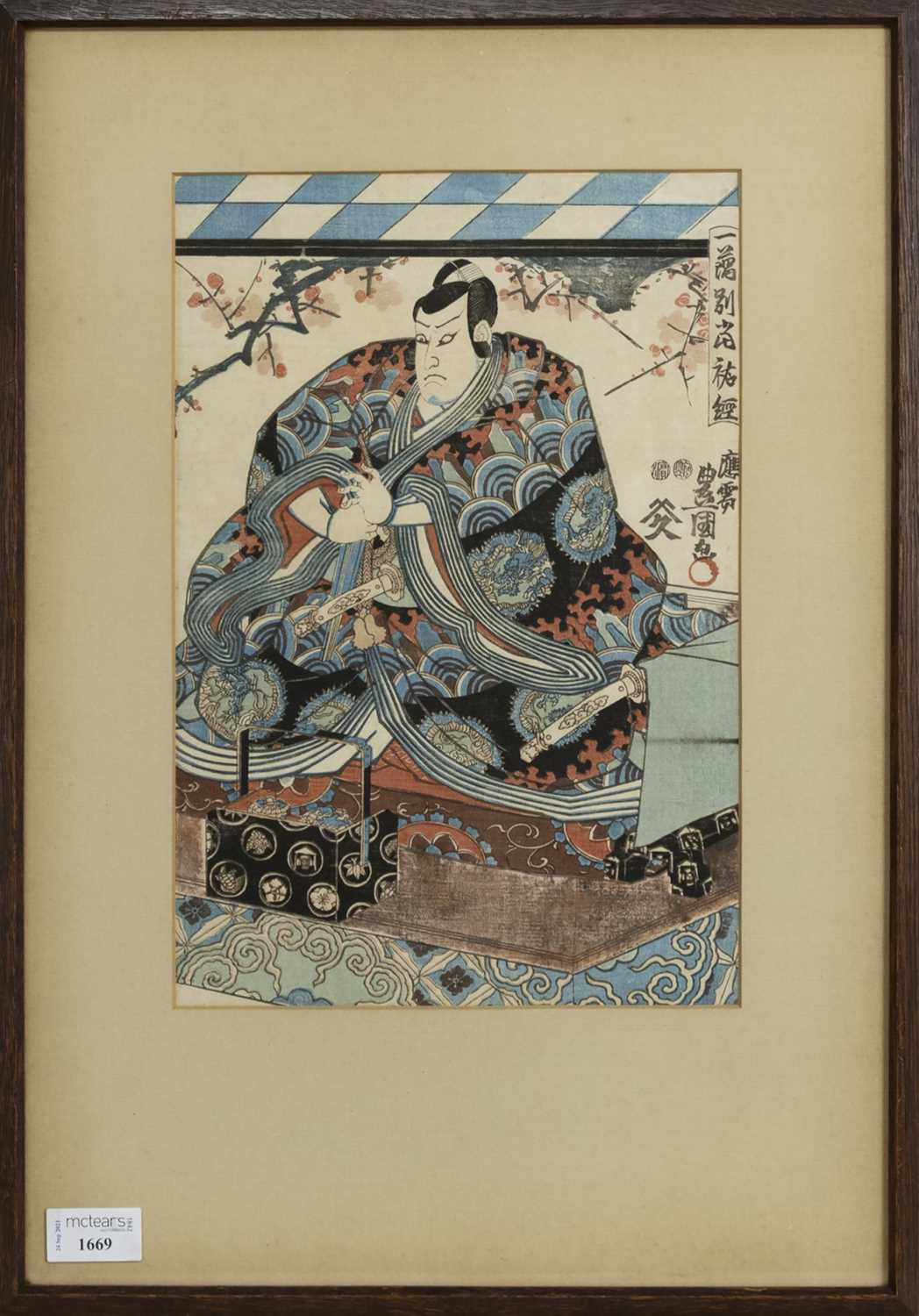 Lot 1669 - AN EARLY 20TH CENTURY JAPANESE WOODBLOCK PRINT