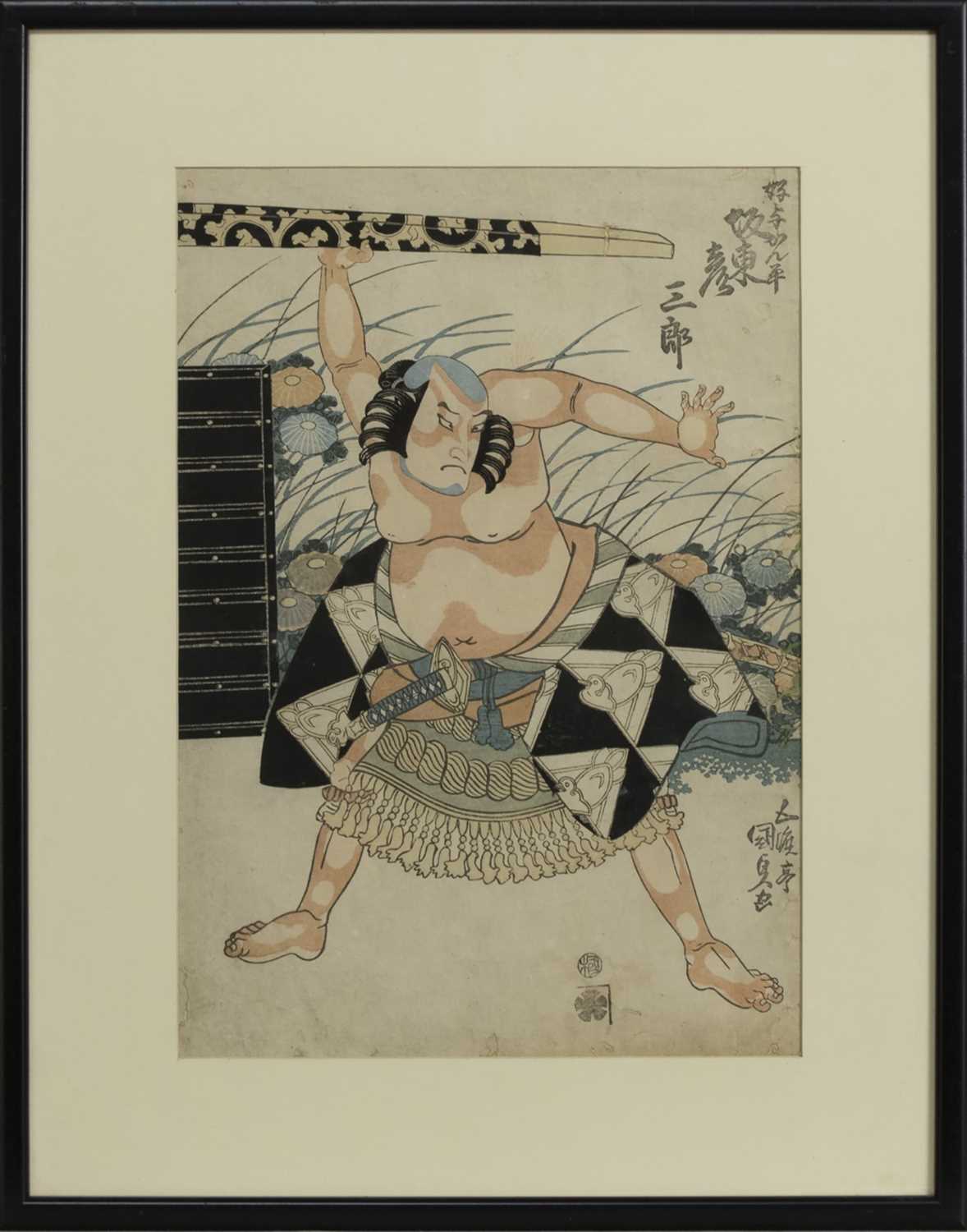 Lot 1679 - AN EARLY 20TH CENTURY JAPANESE WOODBLOCK PRINT