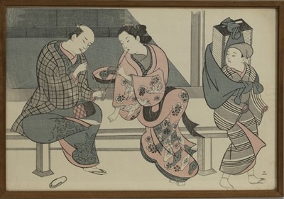 Lot 1688 - A GROUP OF SIX 20TH CENTURY JAPANESE PRINTS