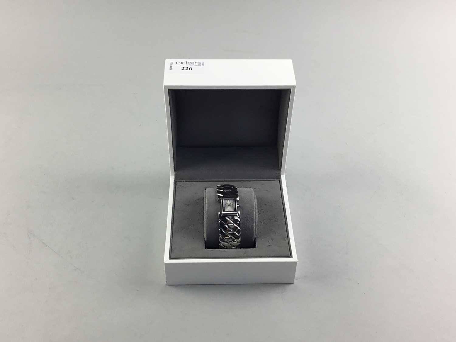 Lot 226 - A CHRISTIAN DIOR STAINLESS STEEL LADIES WRIST WATCH