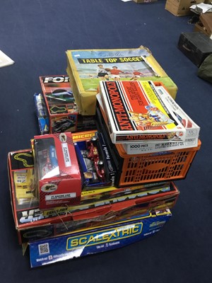Lot 293 - A LOT OF BOXED SCALEXTRIC AND OTHER GAMES
