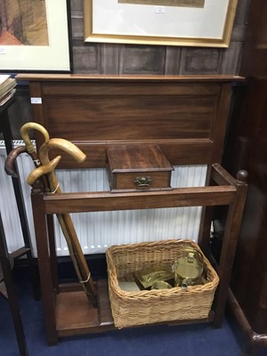 Lot 271 - A MAHOGANY HALLSTAND