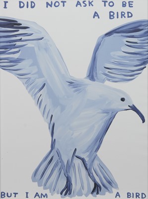 Lot 564A - I DID NOT ASK TO BE A BIRD, A LITHOGRAPH BY DAVID SHRIGLEY