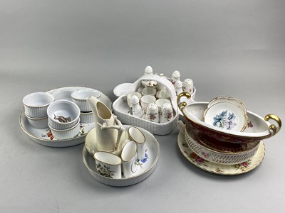 Lot 359 - A LOT OF MINTON AND OTHER CONDIMENTS AND OTHER CERAMICS