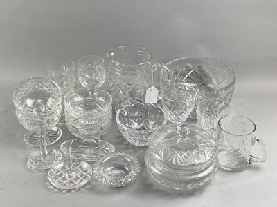 Lot 351 - A COLLECTION OF CRYSTAL