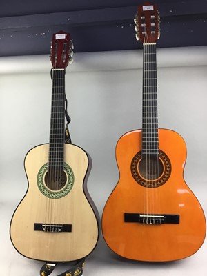 Lot 379 - A LOT OF THREE ACOUSTIC GUITARS