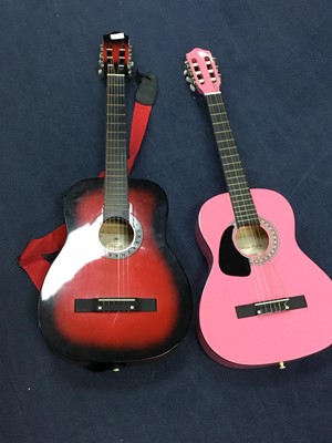 Lot 380 - A LOT OF THREE ACOUSTIC GUITARS