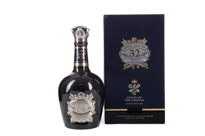 Lot 107 - CHIVAS REGAL ROYAL SALUTE UNION OF THE CROWNS 32 YEARS OLD