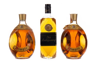 Lot 118 - TWO BOTTLES OF DIMPLE AND ONE ANTIQUARY