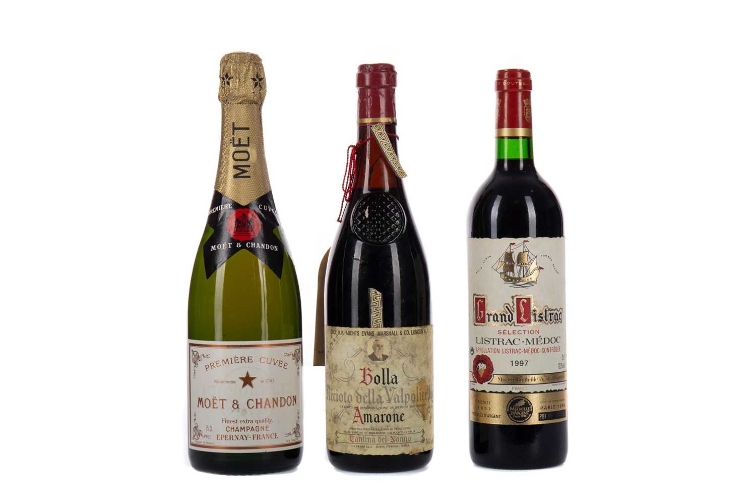 Lot 126 - GRAND LISTRAC 1997, CANTINA DEL NONNO AMERONE AND MOET & CHANDON PREMIERE CUVEE