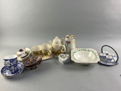 Lot 215A - A CARLTON WARE PART COFFEE SET AND OTHER CERAMICS