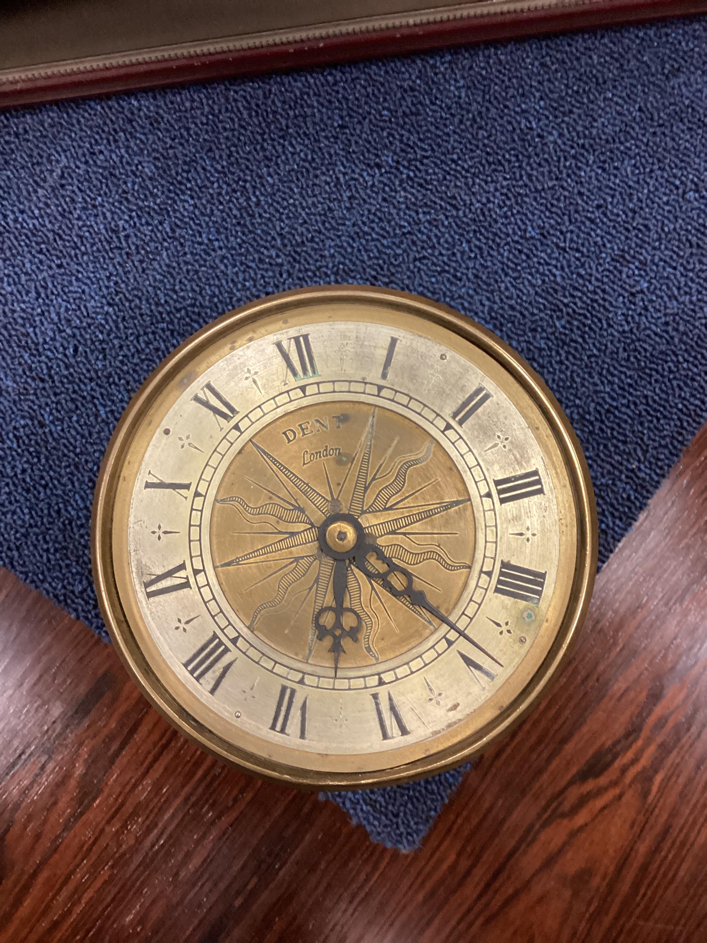 Lot 1111 AN INCLINED PLANE CLOCK BY DENT OF LONDON