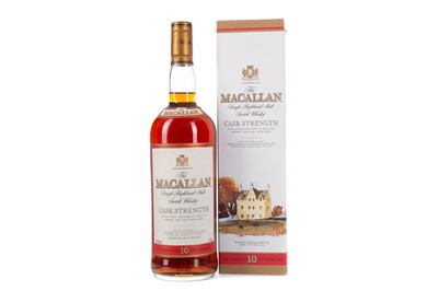 Lot 144 - MACALLAN 10 YEARS OLD CASK STRENGTH - ONE LITRE