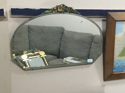 Lot 201 - AN EARLY 20TH CENTURY WALL MIRROR