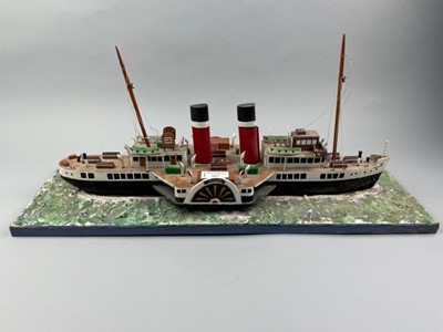 Lot 167 - A MODEL OF A CLYDE PADDLE STEAMER