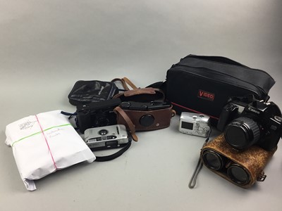 Lot 46 - A LOT OF CAMERAS, VIDEO CAMERAS, LENSES AND ACCESSORIES