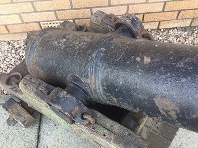 Lot 857 - A PAIR OF 19TH CENTURY NAVAL CANNONS