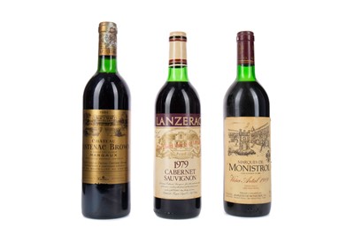 Lot 229 - CHATEAU CANTENAC BROWN 1984, MARQUES DE MONSTROL, AND LANZERAC 1979