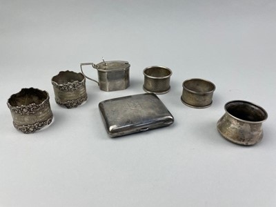 Lot 76 - A LOT OF SMALL SILVER ITEMS