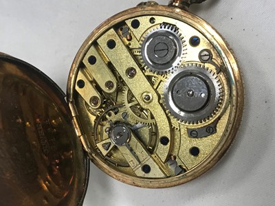 Lot 727 - A GOLD FOB WATCH