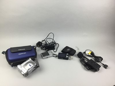 Lot 88 - AN OLYMPUS STYLUS 720 SW CAMERA, ALONG WITH A SONY CAMERA AND A DIGITAL CAMERA