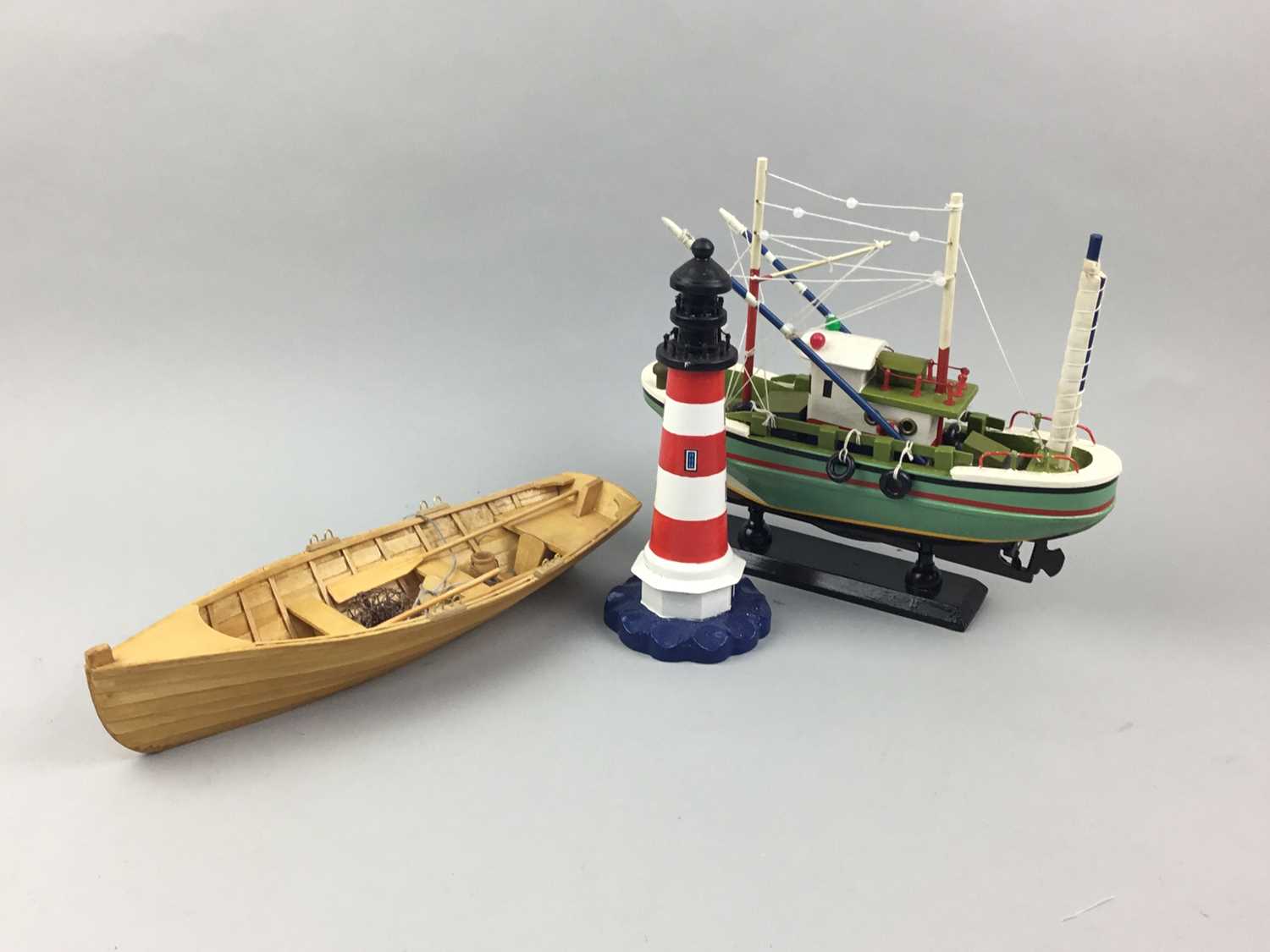 Lot 90 - A COLLECTION OF SIX MODEL BOATS