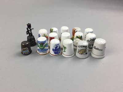Lot 107 - A COLLECTION OF THIMBLES