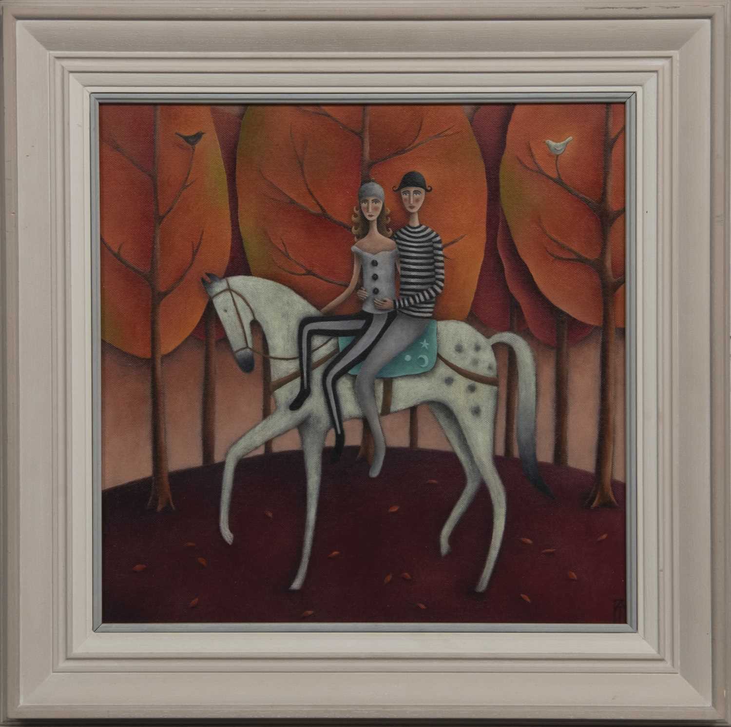 Lot 640 - AN UNEXPECTED JOURNEY, AN OIL BY ALISON THOMAS