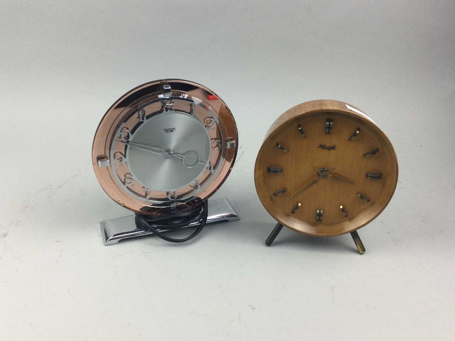 Lot 227 - A SMITHS SECTRIC ELECTRIC CLOCK AND ANOTHER CLOCK