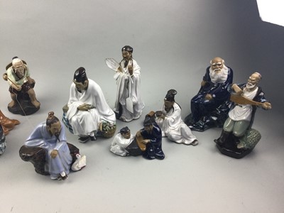 Lot 254 - A COLLECTION OF TWELVE CHINESE FIGURES