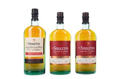 Lot 224 - TWO SINGLETON OF DUFFTOWN MALT MASTER'S SELECTION, AND ONE SPEY CASCADE