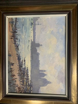 Lot 684 - ON THE BANKS, AN OIL BY J D HENDERSON